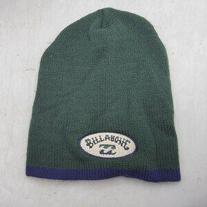 Billabong Adults Green Blue Beanie Hat Winter Warm Casual Outdoors Comfort